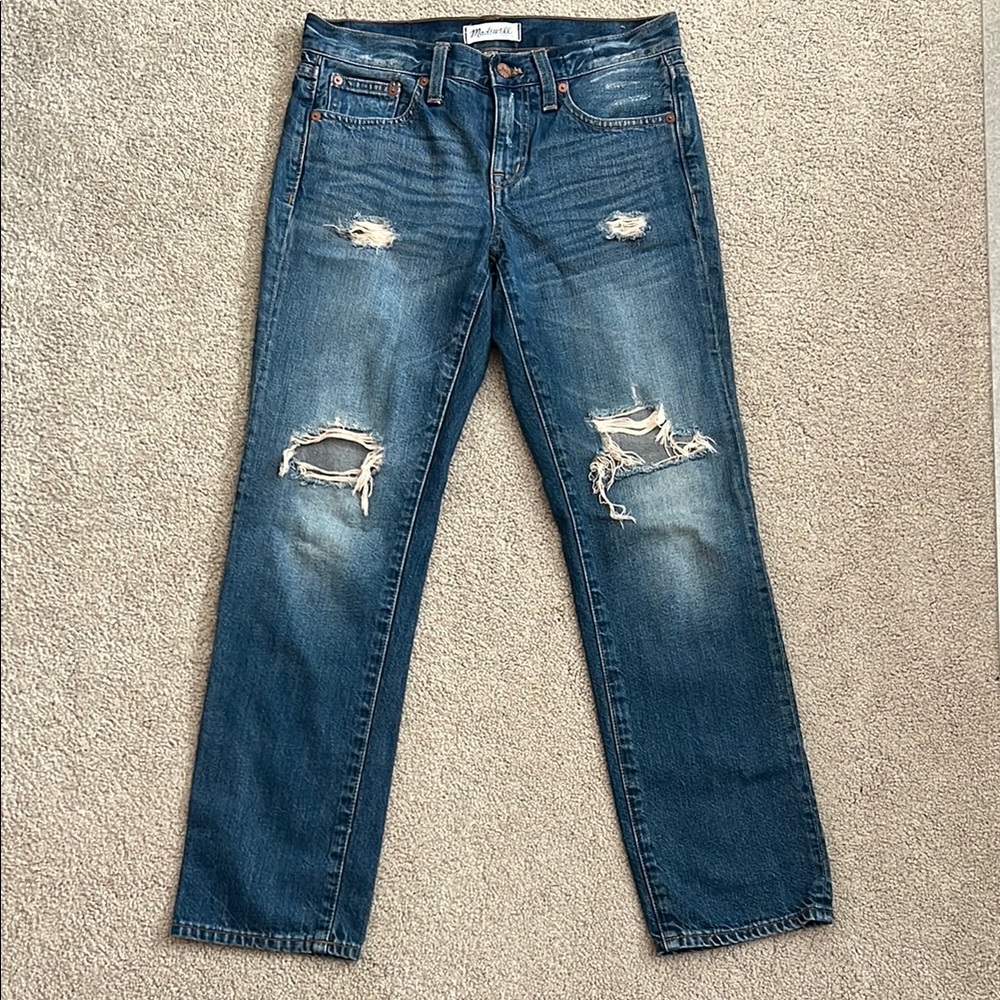Madewell Boyjean. Distressed. Womens Size 24. Like New